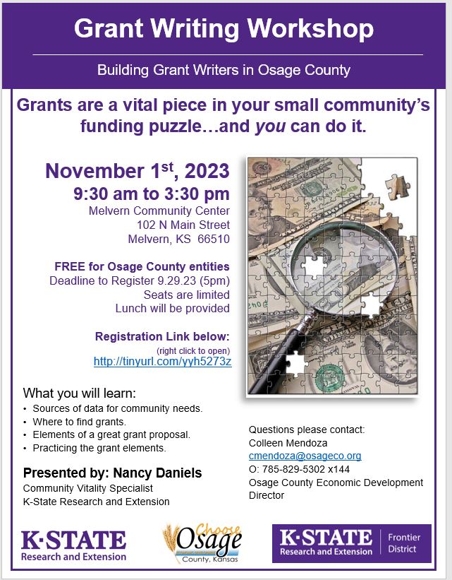 Grant Writing Course Opportunity